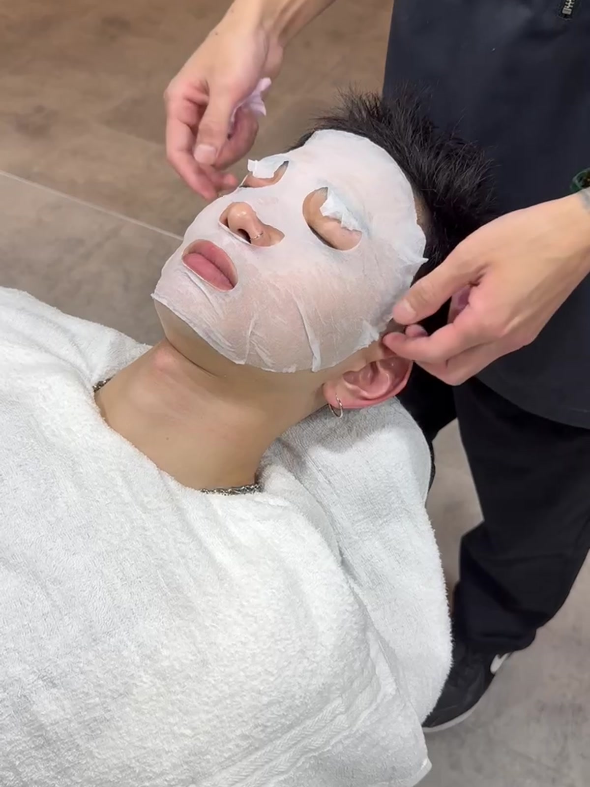 代田橋のバーバー・床屋（理容室）Lit BARBER 来店後の流れ 流し