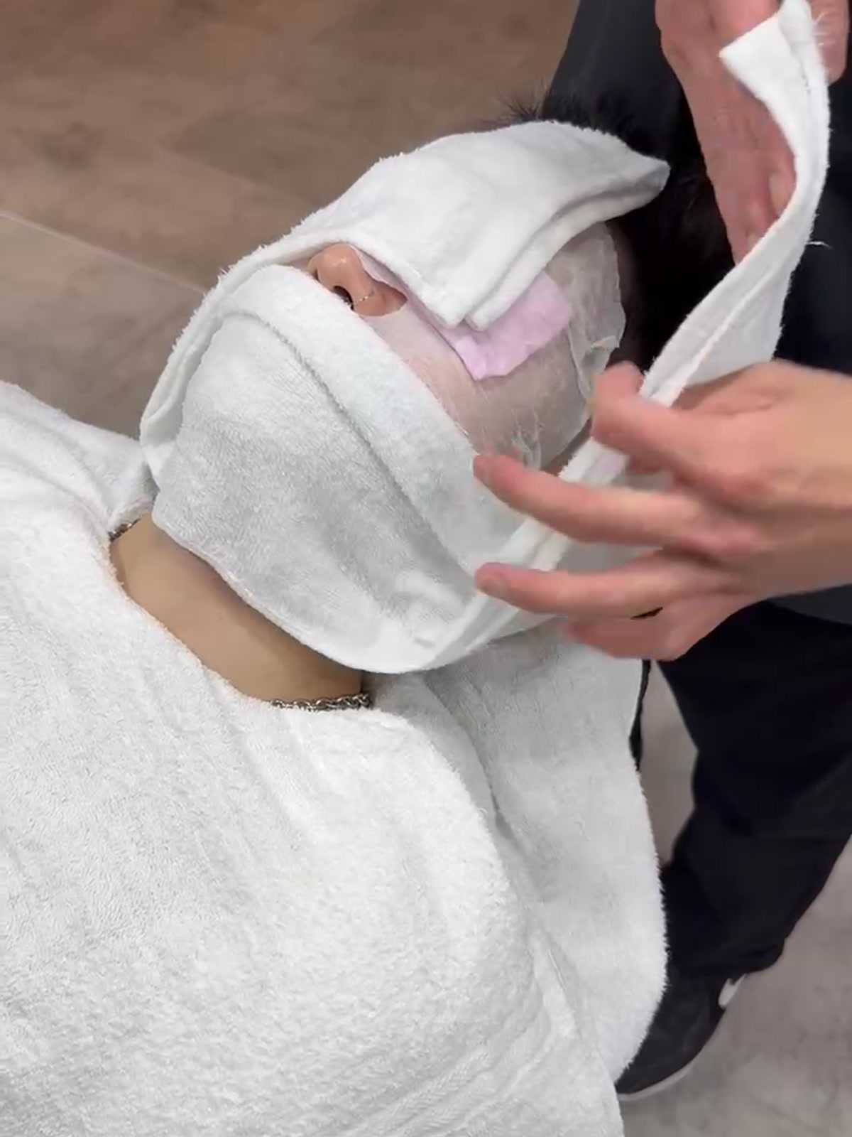 代田橋のバーバー・床屋（理容室）Lit BARBER 来店後の流れ 流し